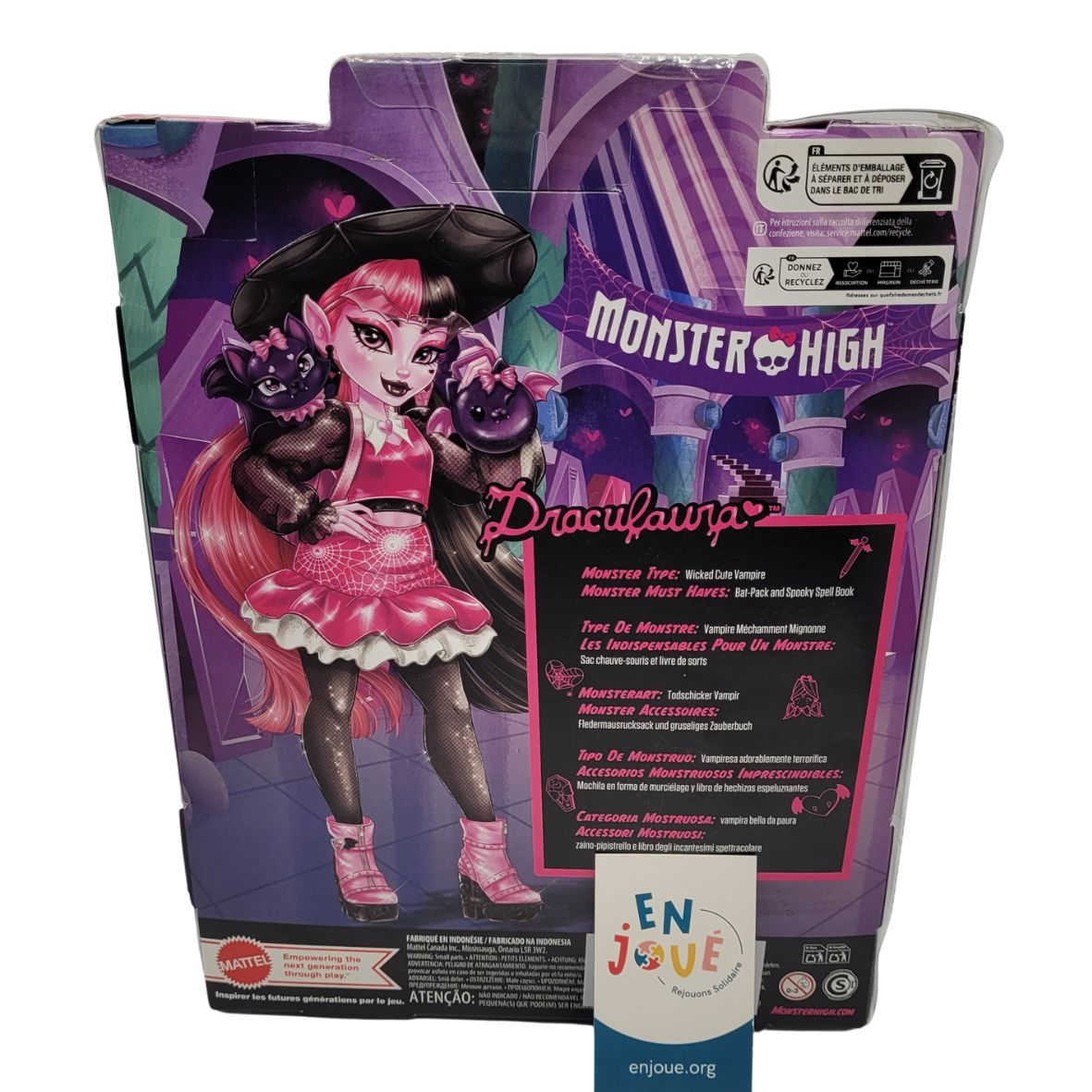 Mattel - Monster High Draculaura Poupée Avec Animal De Compagnie Et Accessoire - A partir de 4 ans. - Comme neuf - Photo 2